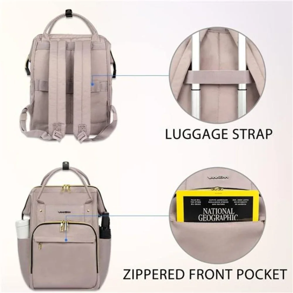 15.6-16.2Inch Laptop Backpack CarryOn for Women Computer WorkBackpack,WaterProof